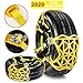 Produktbild Qisiewell Universal Schneeketten 2020 Upgrade Gelb Einfach zu montieren Reifen Schneekette für Jede Reifenbreite 165-285mm 6-teiliges Set