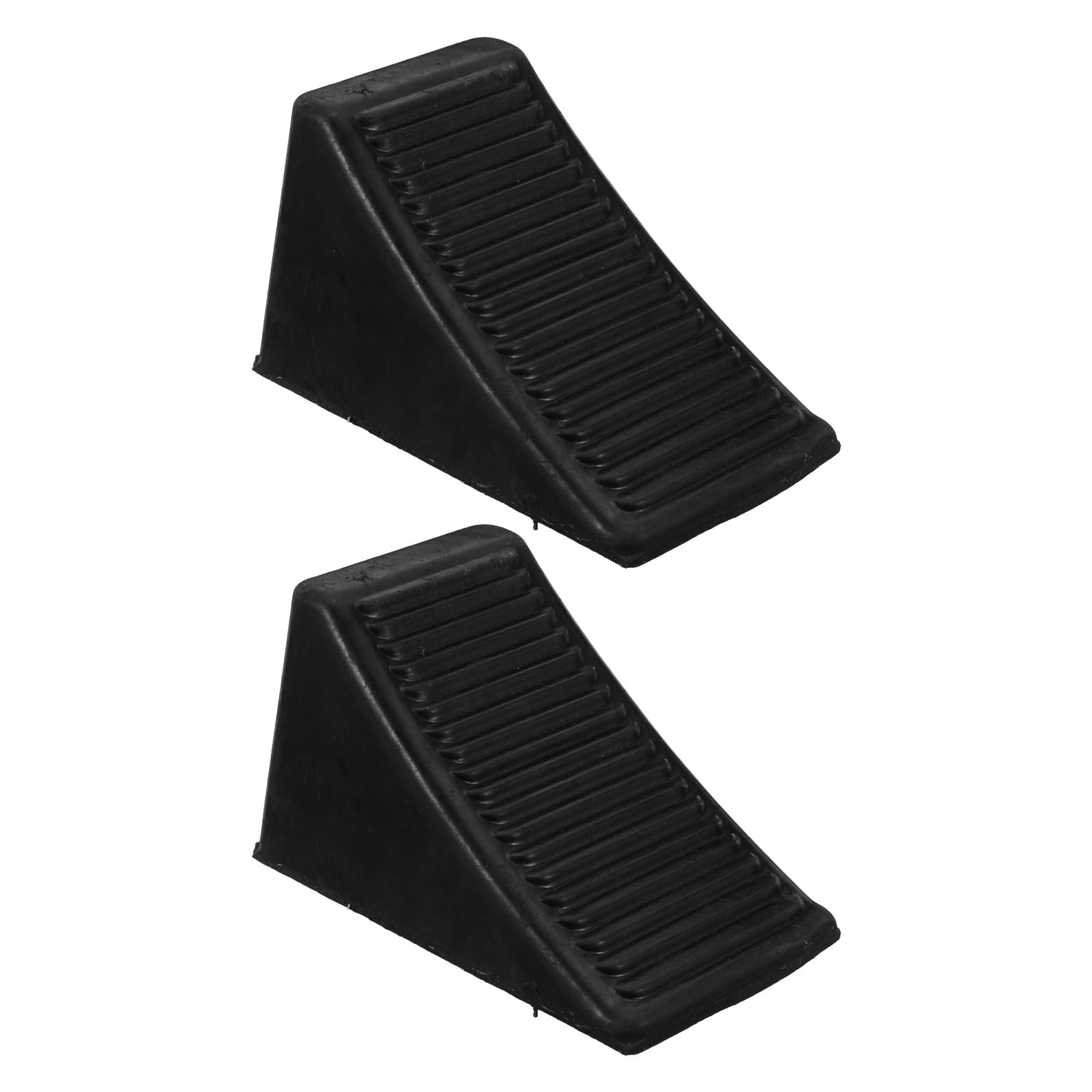 UPKOCH 2stücke Reifenkeile aus Gummi für Garage Radstopper mit Antirutschmatte für Auto Parken Gummiparkblock mit Trageösen für Einfache Bewegung