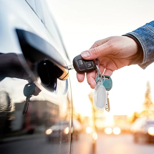 Miniatura 4 de FINGERINSPIRE 20 llaveros transparentes para monedas de 1.57 pulgadas, soporte de almacenamiento de acrílico para monedas, llavero para proteger la