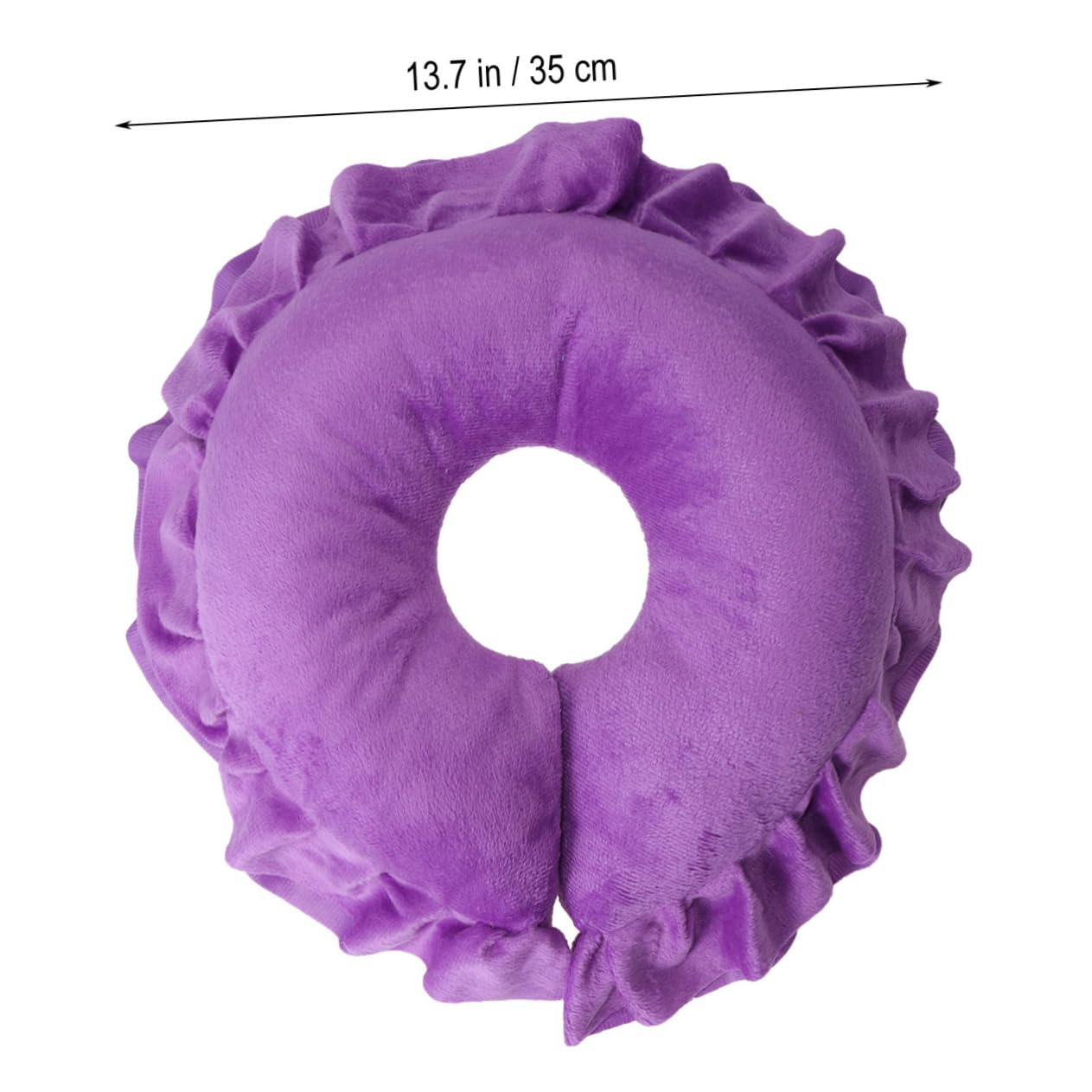 SOESFOUFU Professional -shaped Pillow Face Massage Pillow for Neck Head Rest Facial Cradle Cover