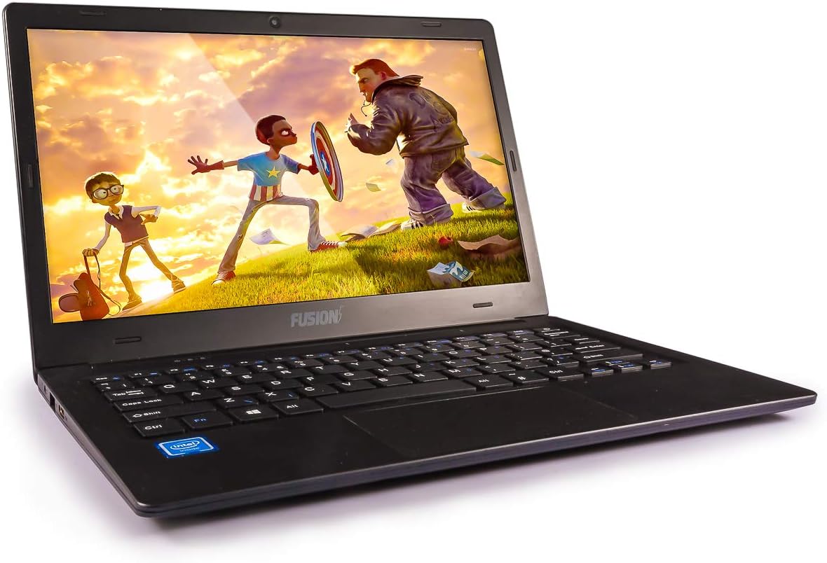 Fusion5 11.6" Full HD Laptop Computer - Windows 10, C60B Model, Intel Quad-Core, Ultra Slim, WiFi, IPS Screen, Bluetooth, USB 3.0, Light-Weighted Windows Laptop (32GB)