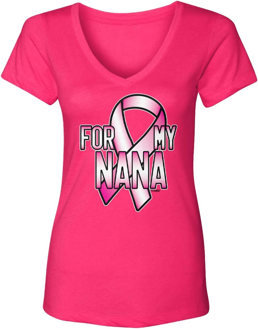 for My Nana - Breast Cancer Awareness Women's V-Neck T-Shirt