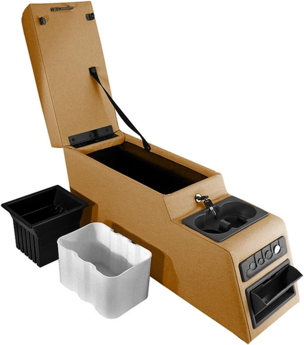 Rugged Ridge Center Console for Jeep CJ/Wrangler YJ | Vinyl, Spice | 13102.37 | Fits 1976-1995 Jeep CJ & Wrangler YJ