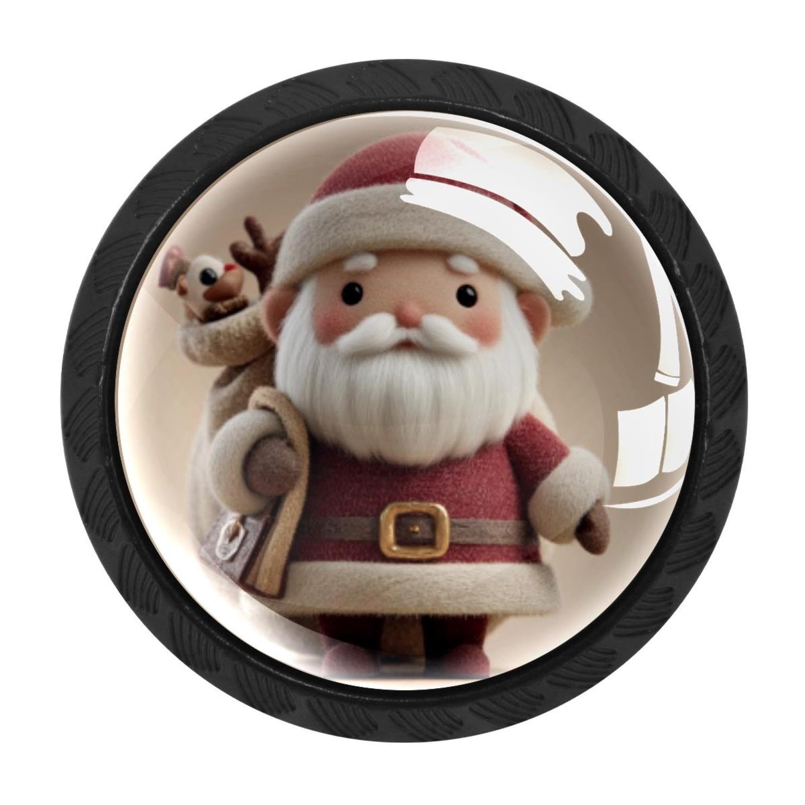 Chenzzzz Multicolored 20 4 Pack Cute Santa Claus Kitchen Cabinet Knobs Drawer Knobs Door Dresser Handles For Personalized Gifts Great For Any Occasion