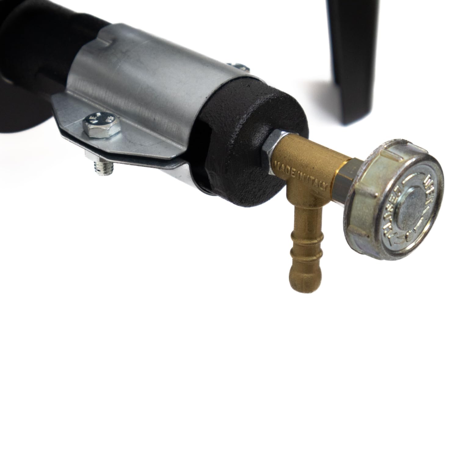 MOHOME Fornellone Gas Esterno Campeggio Nero 40 x 40 x 19 cm Bruciatore Ghisa Metallo Pentole Pesanti Portatile Made in Italy