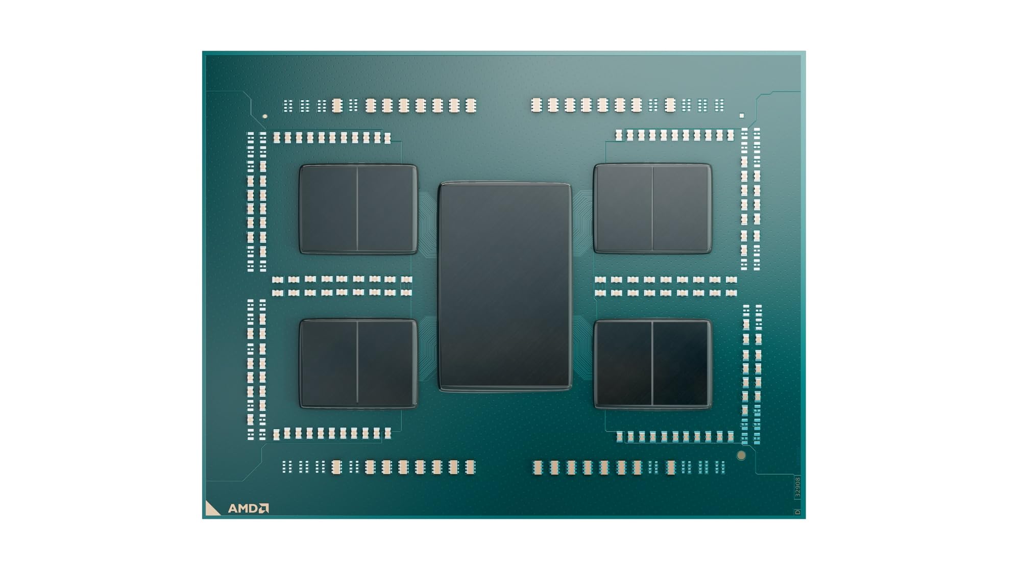 AMD Ryzen Threadripper 7980X Procesador (64 núcleos/128 threads, 350W TDP, Socket SP6, 320MB Caché, Reloj de aumento máx. hasta 5,1 Ghz, sin ventilador)