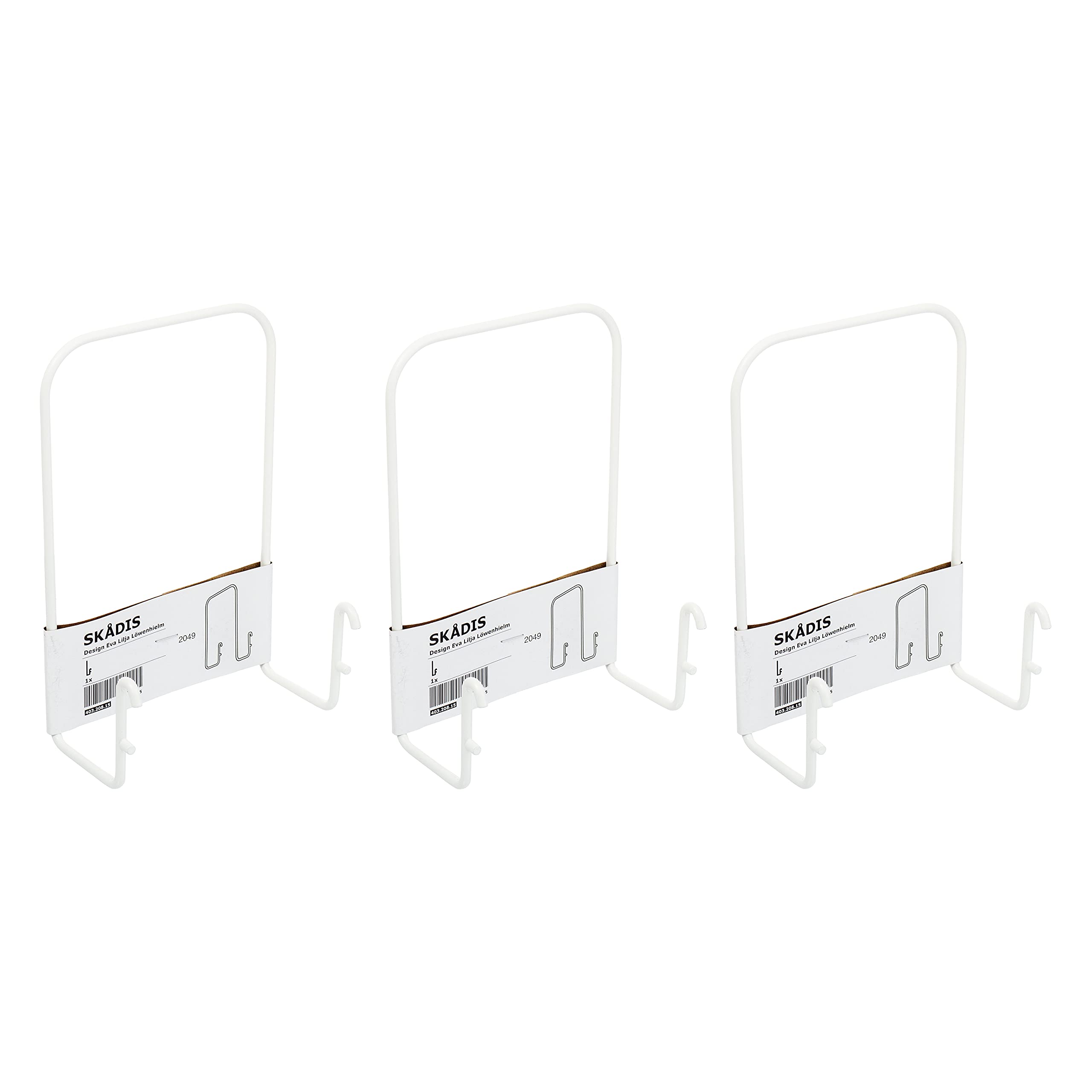 Buy Ikea SKADIS Letter Holders (Fits SKADIS Peg Board), White, 18.5x12