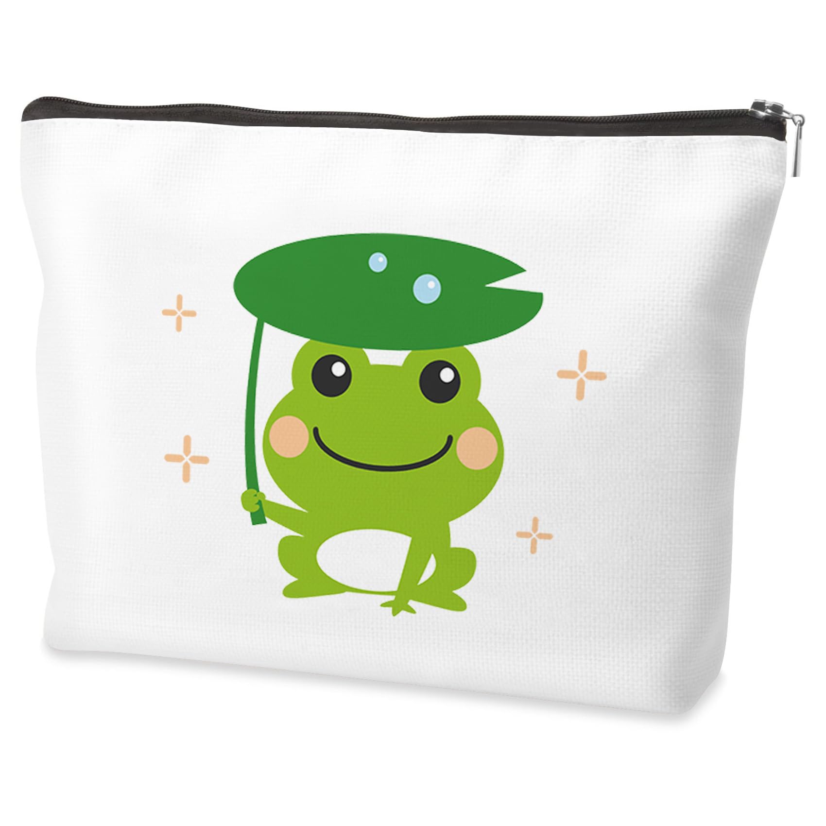 Frog Gifts for Women Frog Gifts for Frog Lovers Animal Themed Gift for Friend Woman Funny Makeup Bag Gift Just A Girl Who Loves Frogs Cosmetic Bags Christmas Presents