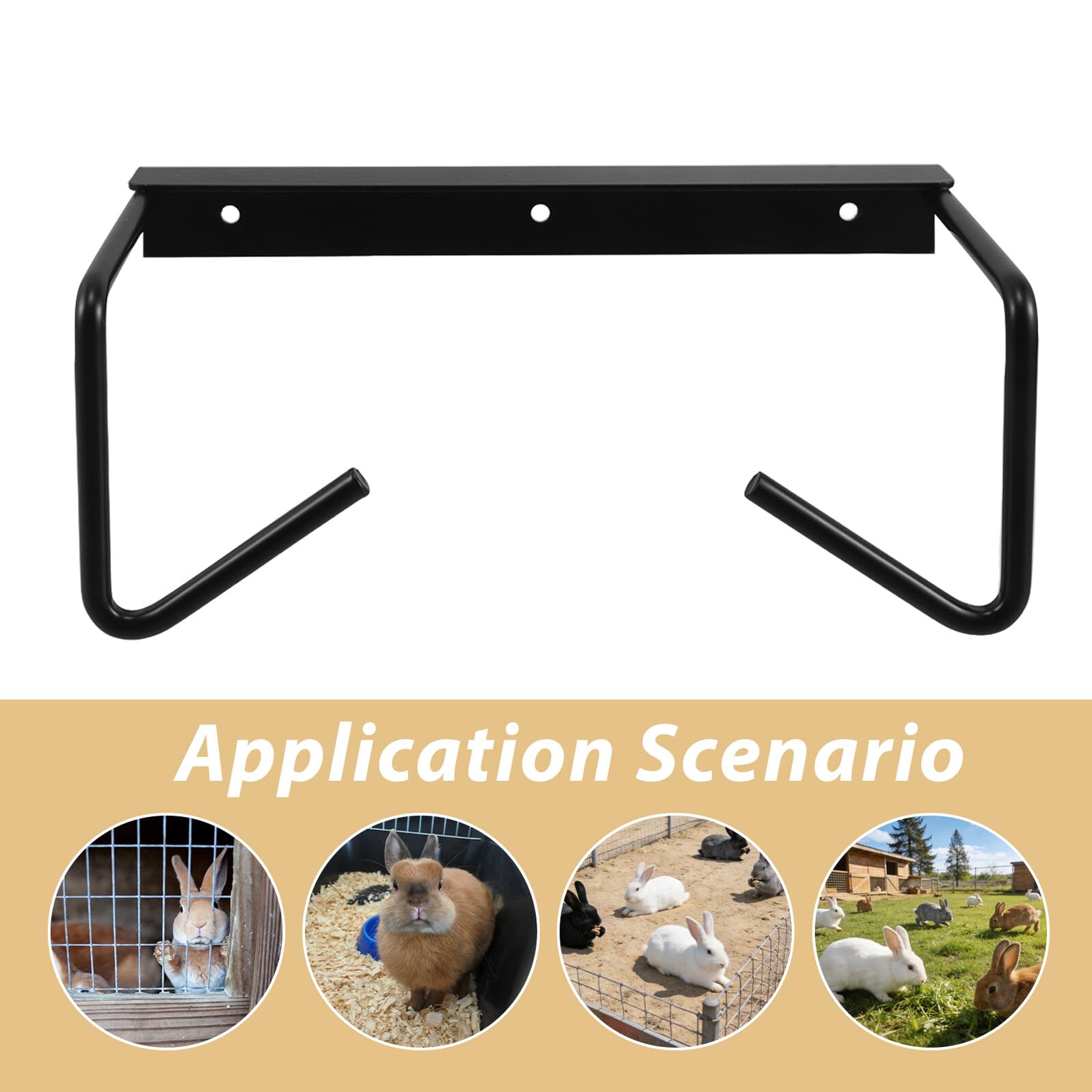 Hohopeti Strumento la Lussazione Cervicale in Metallo per Macellazione Rompi-conigli, Utensile per Scuoiare Piccoli Animali e Forniture per Macellazione, Portatile per Allevatori
