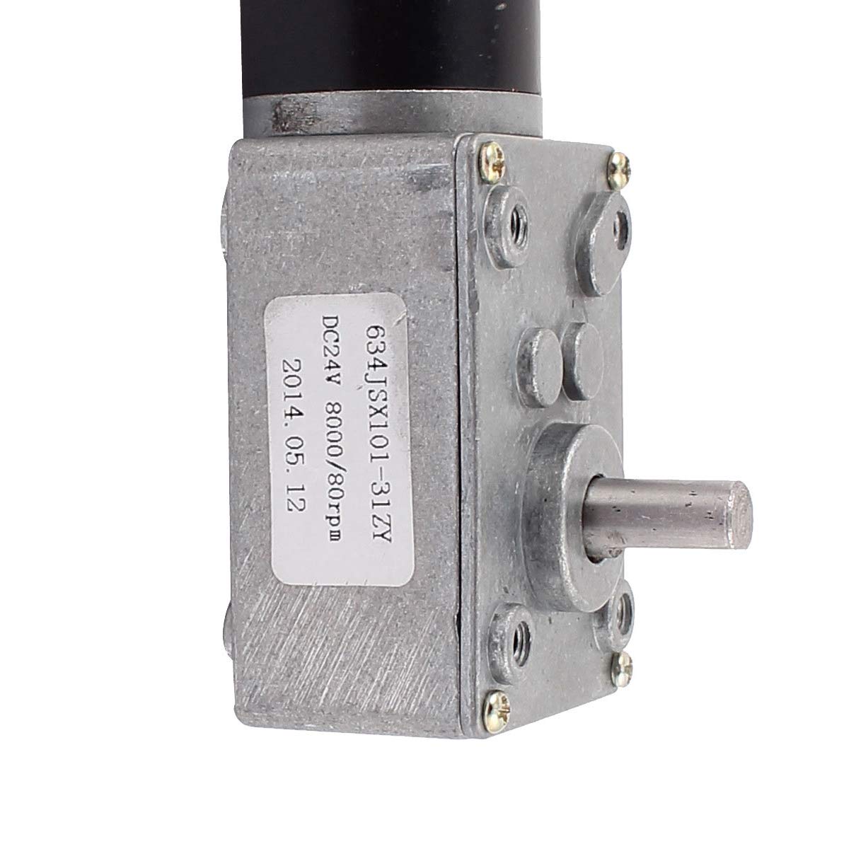 Aexit DC 24V Reduction Ratio 8000/80RPM Speed Reduce Worm Geared Box Motor (8eaa8ad5dc8256d9e23917a58c63e1d1)