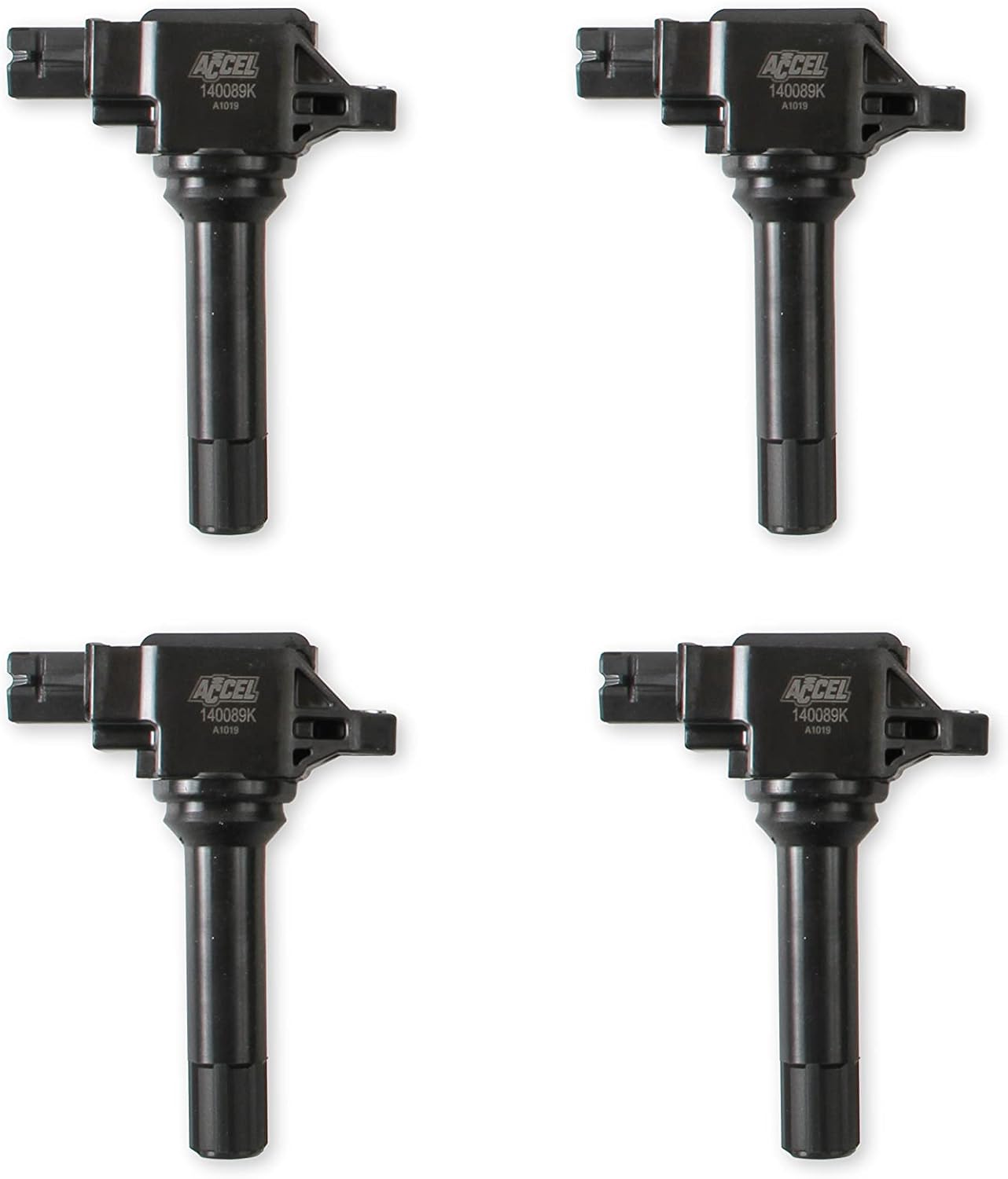 ACCEL 140089K-4 Ignition Coils - Black, 4-Pack