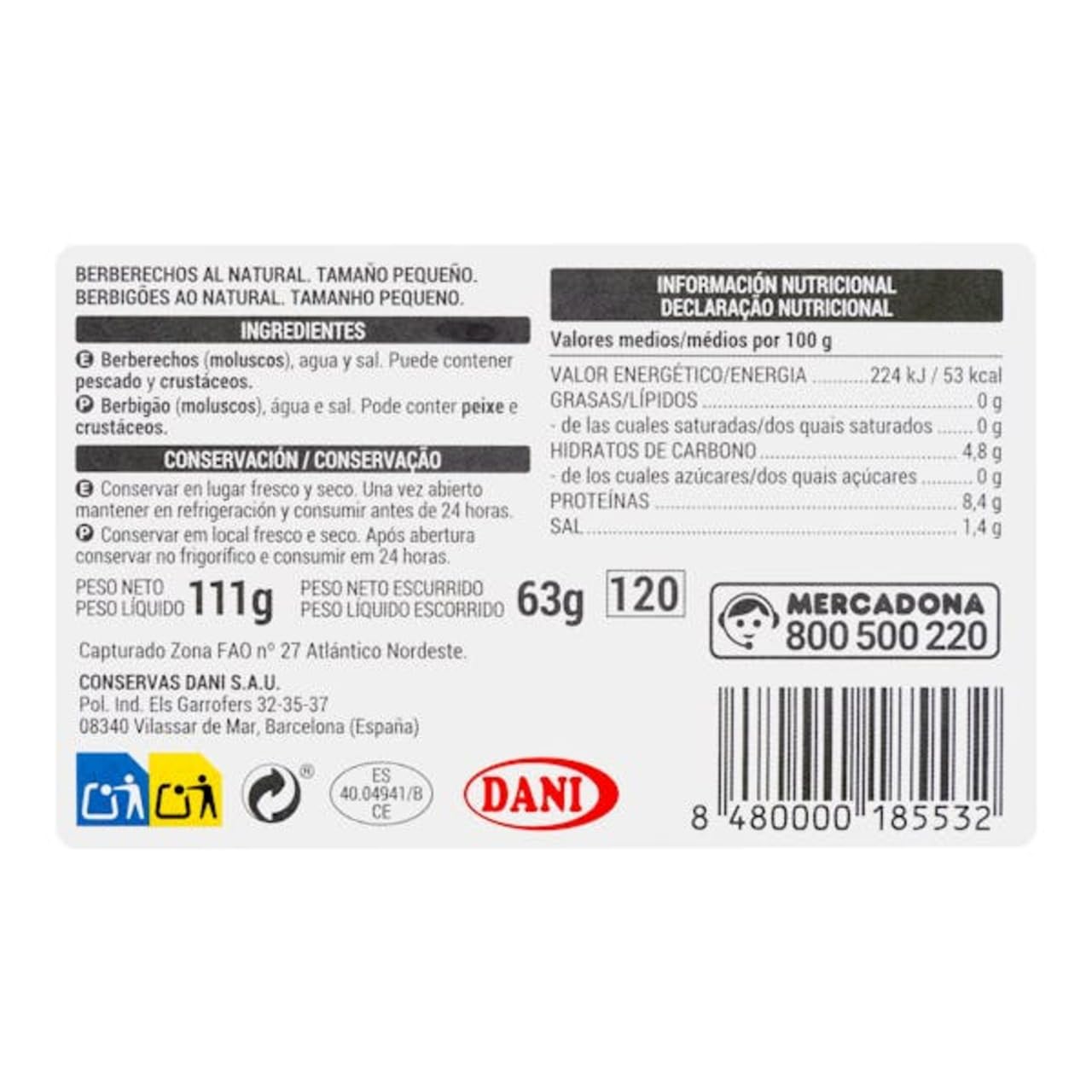 Herzmuscheln, natur, S 65-100 Stück 12er-Pack