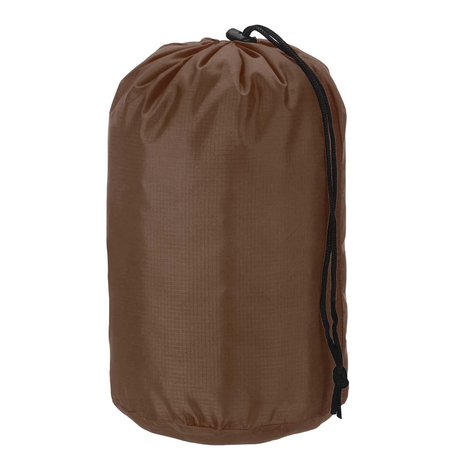 YELARXI Stuff Sack, Nylon Waterproof Storage Sacks Portable Drawstring Dry Stuff Bag Gear Organization with Toggle, 7x13Inch Fit for Backpacking Camping Traveling Hiking(Brown) โ image 1