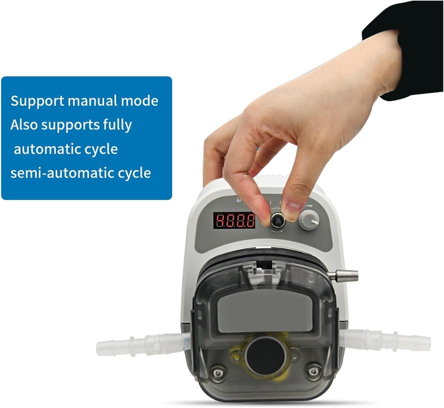 Filling Machine DIP1500 Intelligent Lab Peristaltic Pump 24V Stepper Motor Dosing Pump with External Power for Liquid Transfer Laboratory for Liquid and Paste