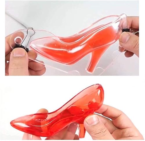 Miniatura 4 de HiParty Molde de chocolate para zapatos de tacón alto 3D pequeño y pequeño, de policarbonato, tacones de aguja, molde para dulces, boda, despedida