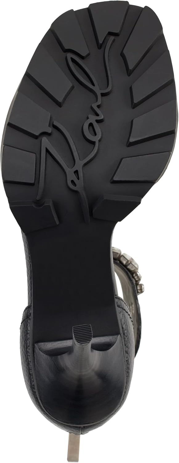 KARL LAGERFELD PARIS womens Open-toe Malinda Lug-sole Heeled Sandal - Image 3