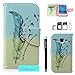 Galaxy J1 Case, Galaxy J1 Wallet Case, U-Gem star Galaxy J1 PU Leather Wallet Stand Magnetic Cover Case for Samsung Galaxy J1,with SIM Card Adapter Kit+Screen Protector+Black Stylus (Swallow)