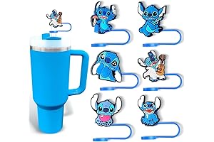10mm Stitch Straw Toppers Spruce Up Your Tumblers with Cuteness