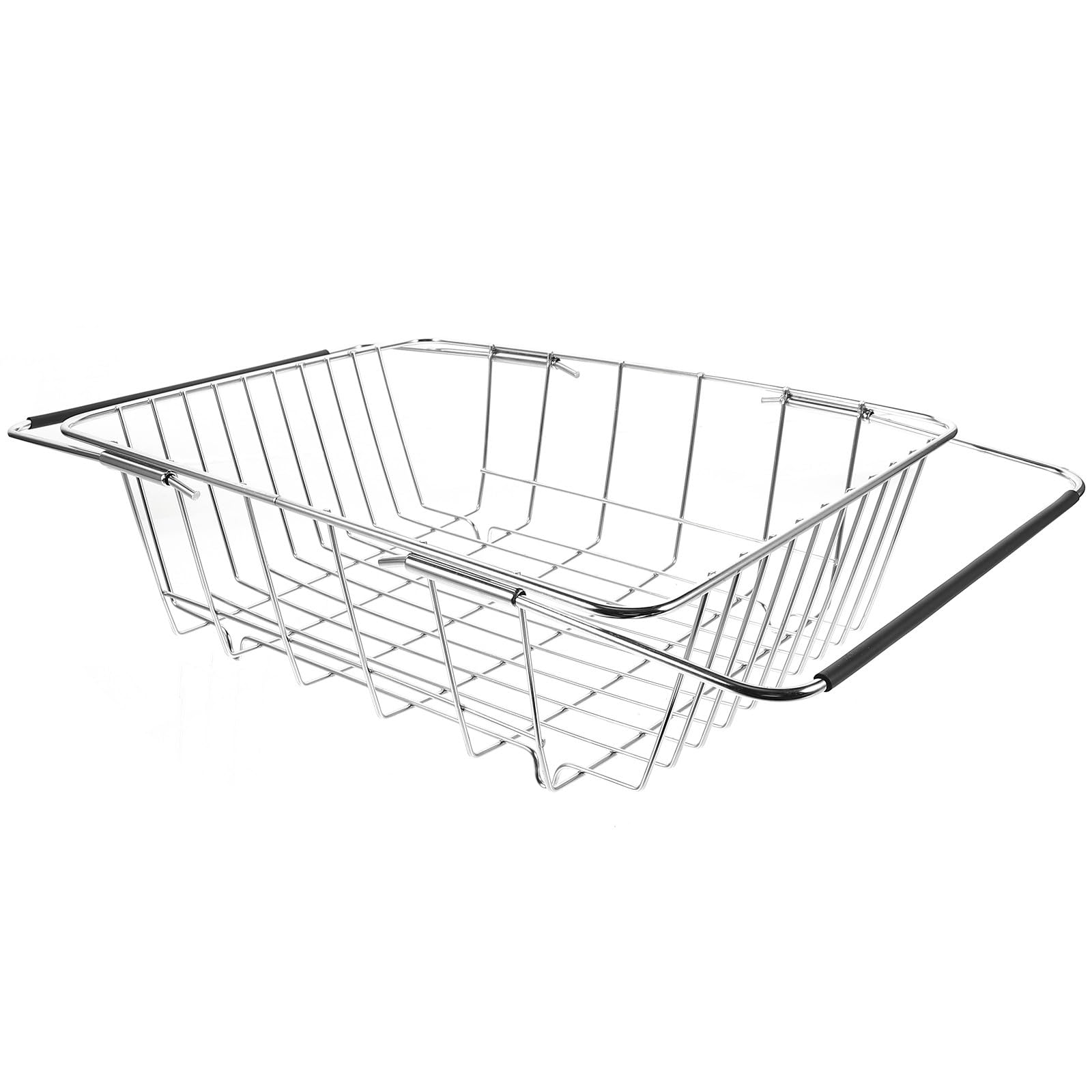 Alipis Scolapiatti per Lavello in Acciaio Inox Cestello di Scarico Multifunzionale Filtro Accessorio da Cucina Pratico per Asciugatura e Raccolta Piccoli Oggetti Angoli Arrotondati
