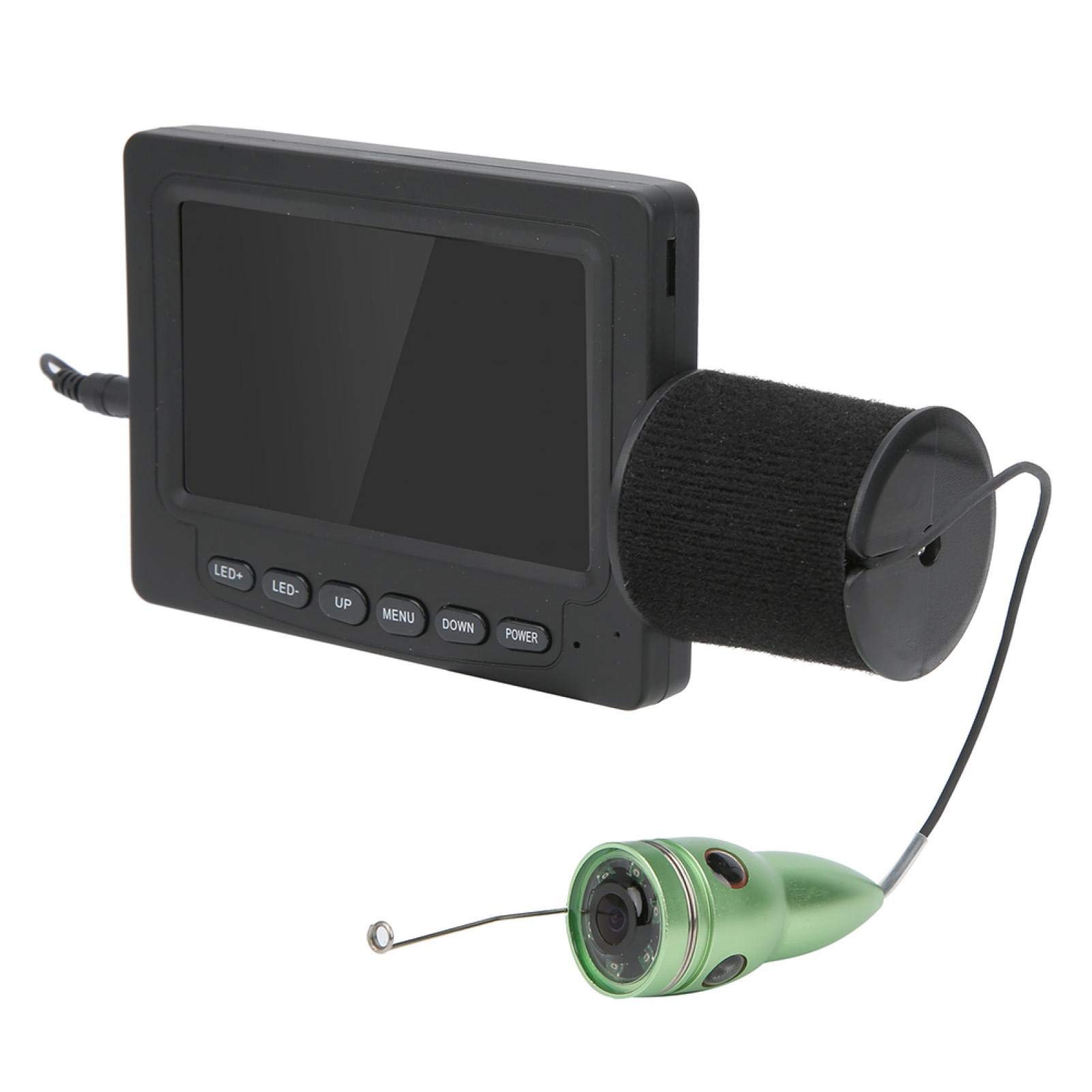 Tomanbery Ajustable LED Monitor Anti‑tensile Cable Underwater Fish Finder 4.3 inch Camera Video Suitable for Monitoring Aquaculture for Ocean for Snorkeling(Line Length 30 Meters)