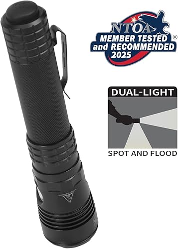 Miniatura 2 de Nightstick USB-588-T Turbo High Candela Linterna táctica de doble luz - Punto blanco - Inundación blanca - Li-Ion - Negro