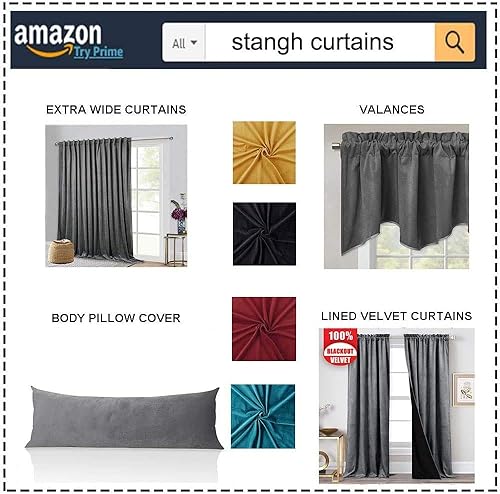 Miniatura 172 de StangH Cortinas verdes de terciopelo, cortinas extralargas para oscurecer la habitación del dormitorio, cortinas para sala de estar, cortina Verde