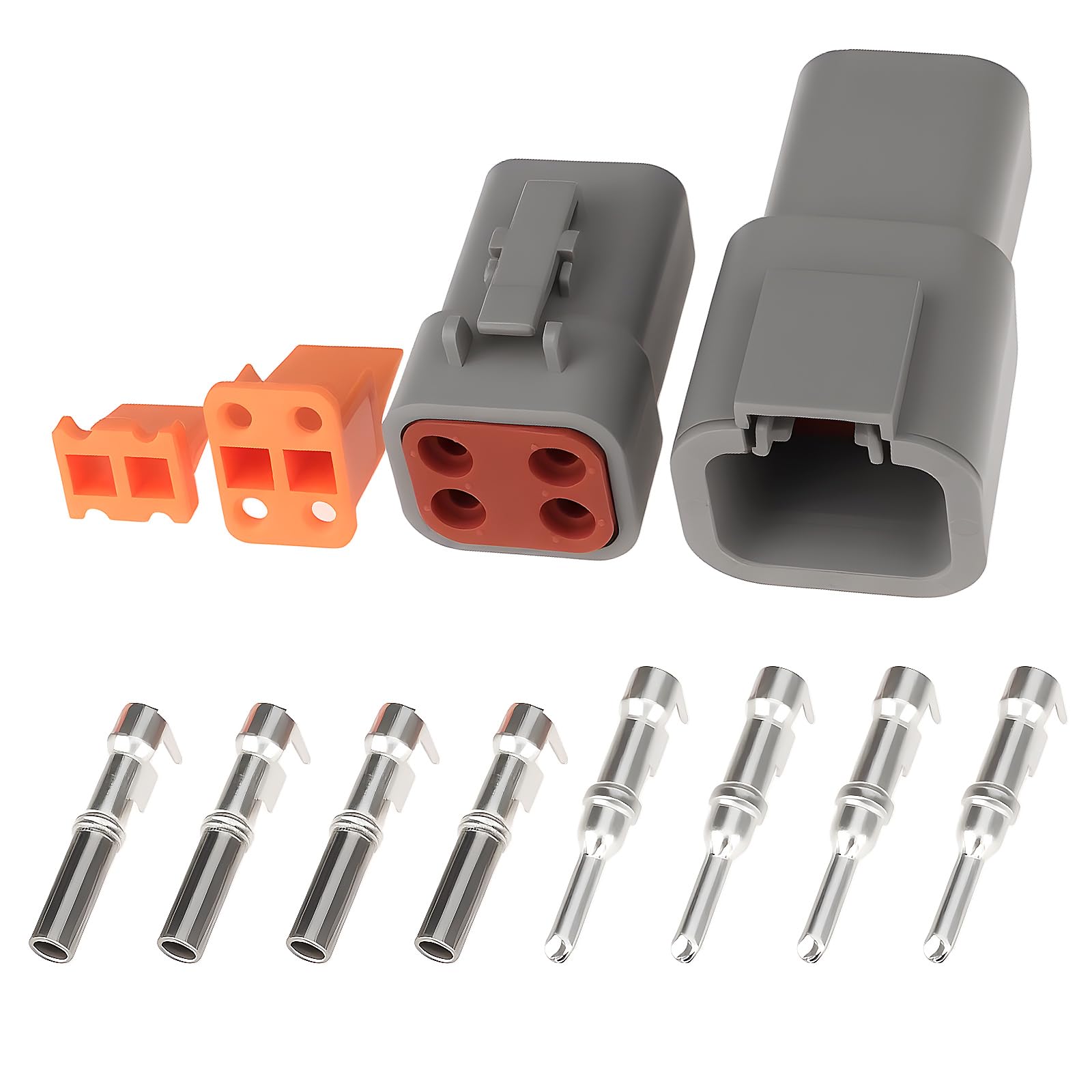 eMagTech 1 Set DTP Series 4-Pin Waterproof Connector DTP04-4P DTP06-4S for Electrical