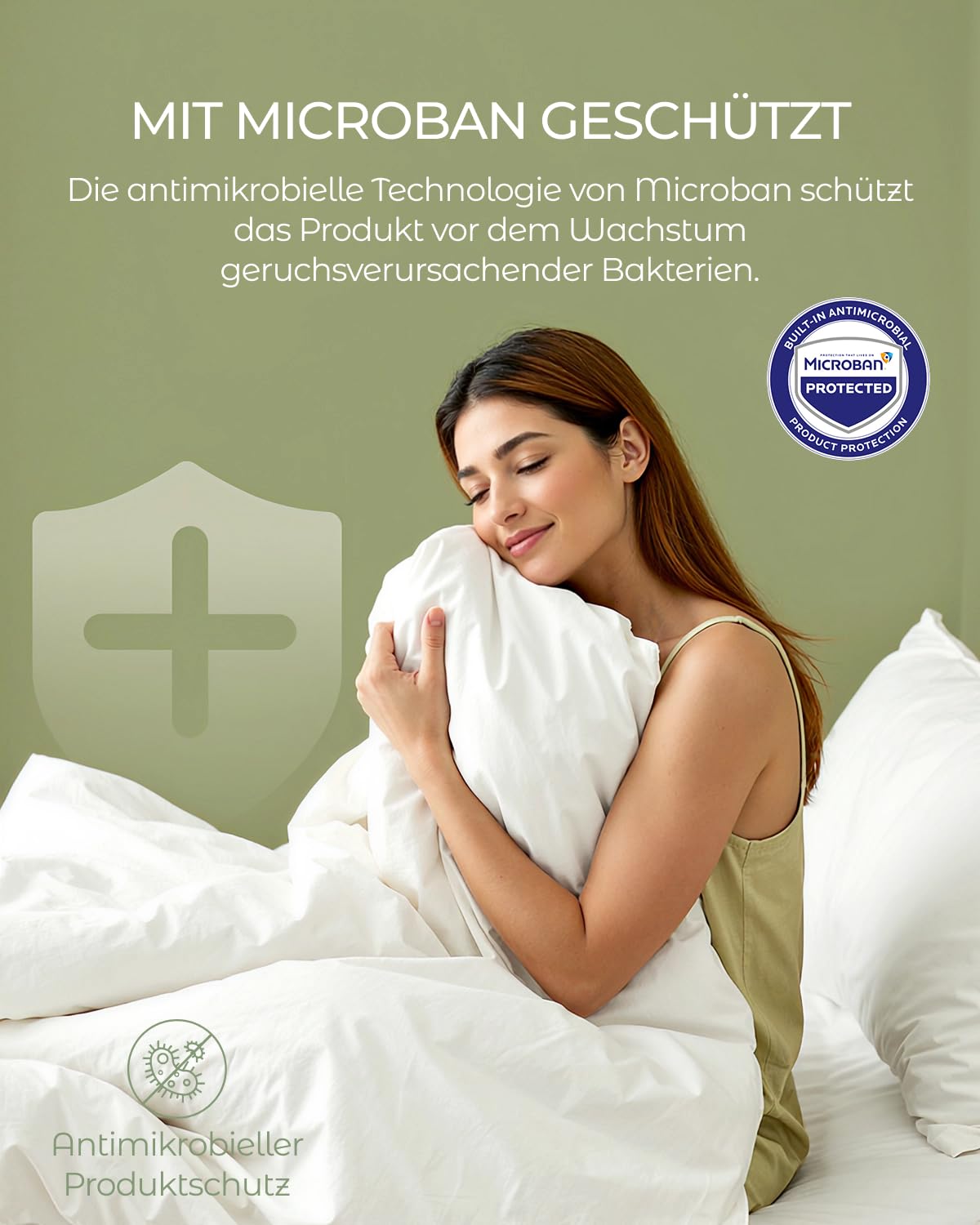 FAUNNA - Milbenschutzbezug Bettdecke - Encasing Fuer Allergiker aus 100% Baumwolle mit Reissverschluss gegen Milben und Bettwanzen - 135x200 cm