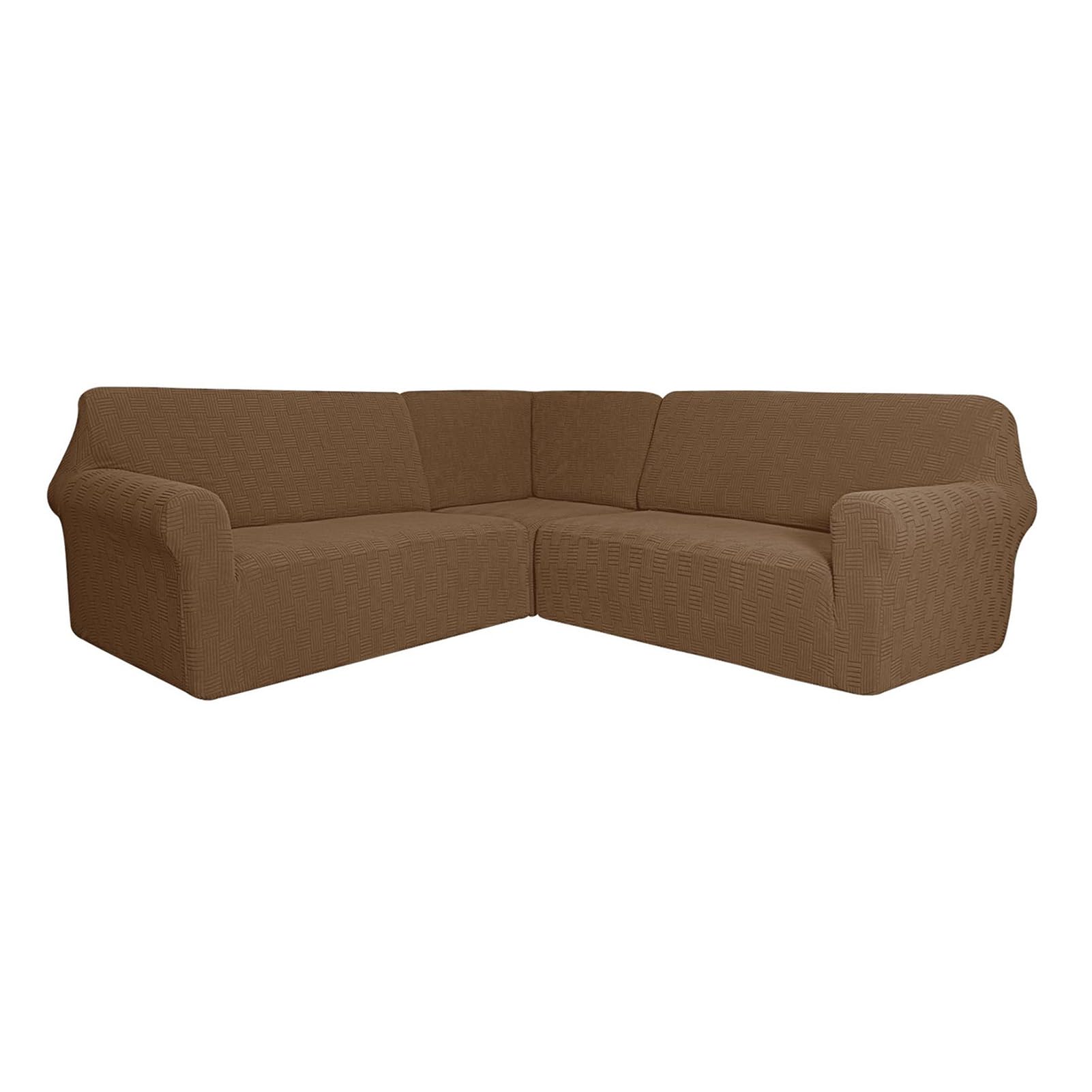 SXZAGZR L Shape Sectional Recliner Sofa Covers 4 Seater & 1 Corner Seat, Reclining Couch Cover for Reclining L Shape 5 Seat Recliner Corner Sofa (Genuine Leather,5 seater)