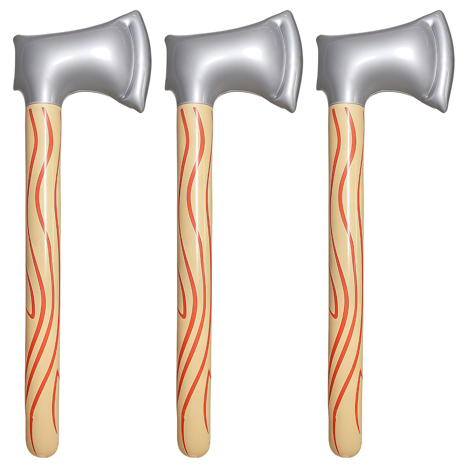 JNAWA 3PCS Fake Axe Inflatable Axe Hatchet Costume Props Realistic Leakproof PVC Inflatable Toys for Cosplay Favor Halloween Theme Party