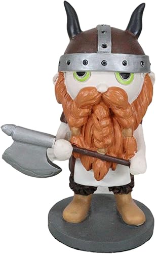 Ebros Gift Norsies Edición Coleccionista Eric Bloodaxe Carry A Hand Hacha King of All Vikings Valhalla Figura pequeña de 4 pulgadas de alto