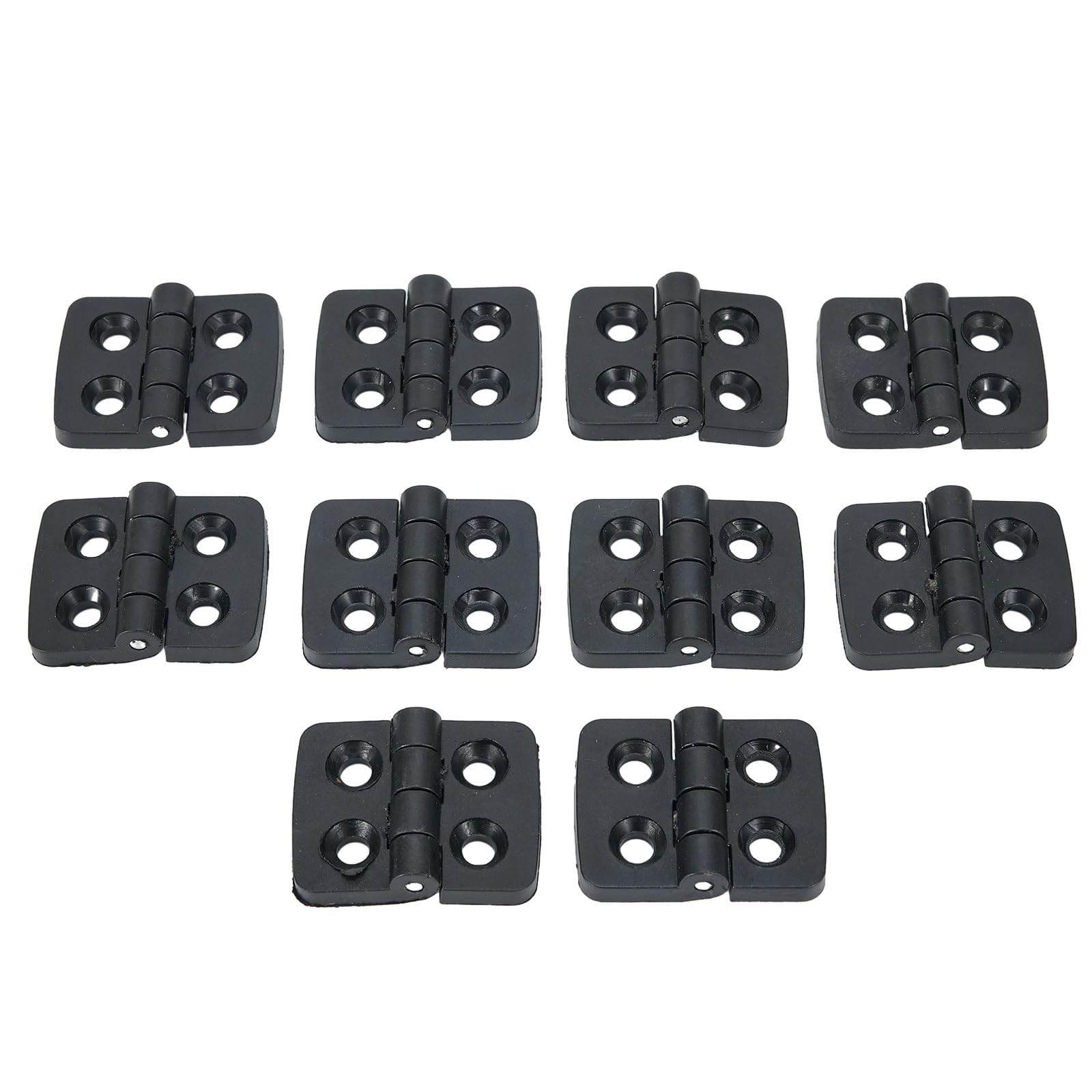 Huwoyg Black-10Pcs 10/20Pcs Door Hinges Nylon Plastic Butt Window For Electric Box Cabinet Industrial Bearing Hinge For Gate(Black-10Pcs)