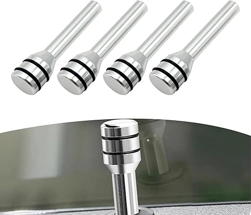 ZBGUN 4 pomos para cerradura de puerta de automóvil, 1.92 x 0.47 pulgadas, pasadores de modificación de bloqueo de puerta interior automotriz,
