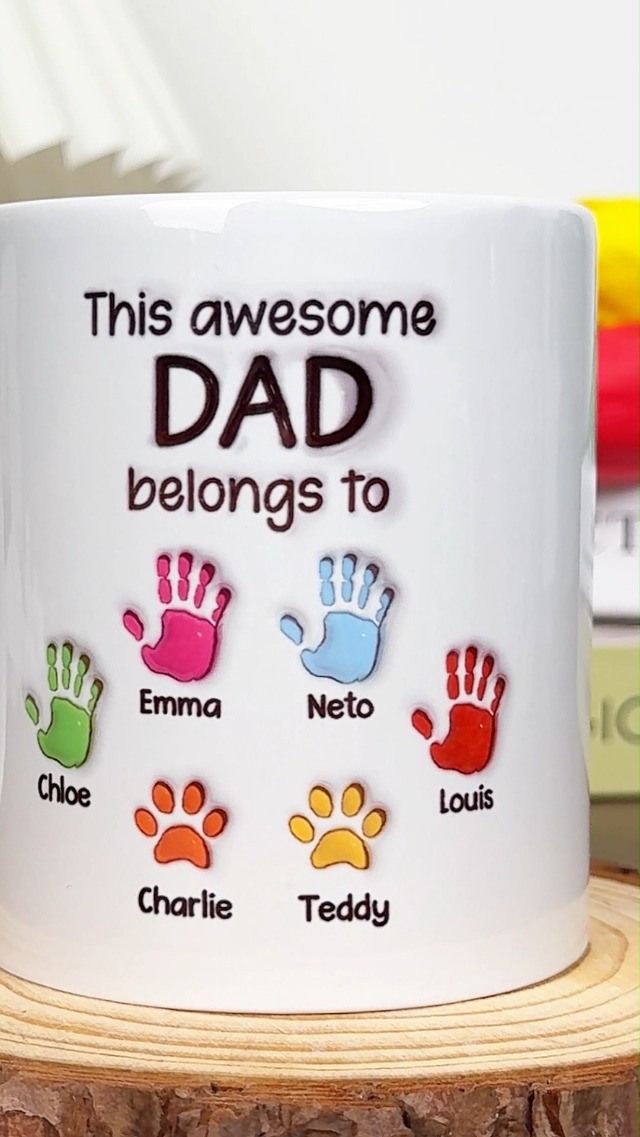 Taza personalizable de cerámica para papá y abuelo miniatura 7