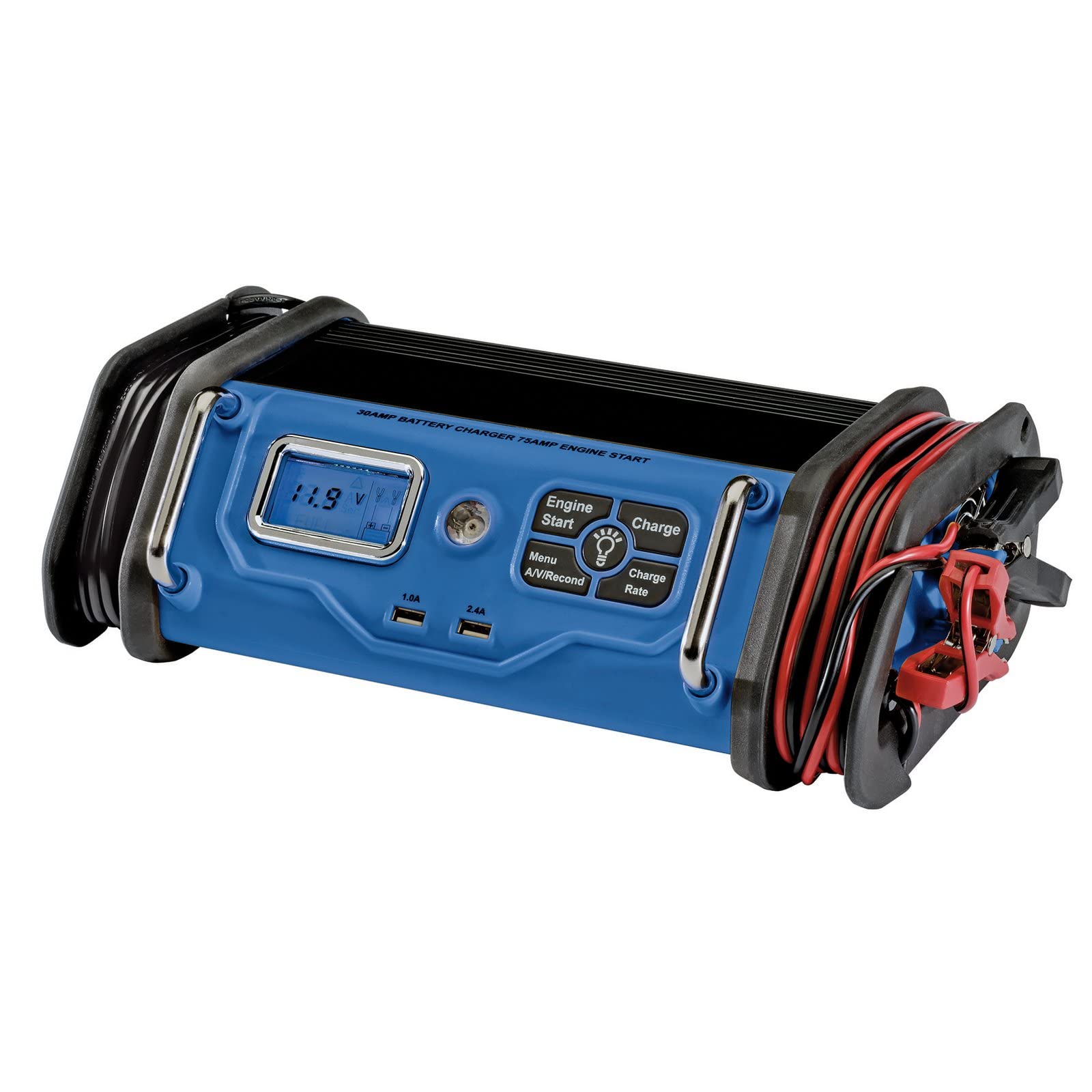 Draper Light 12V Battery Starter/Charger, 30A
