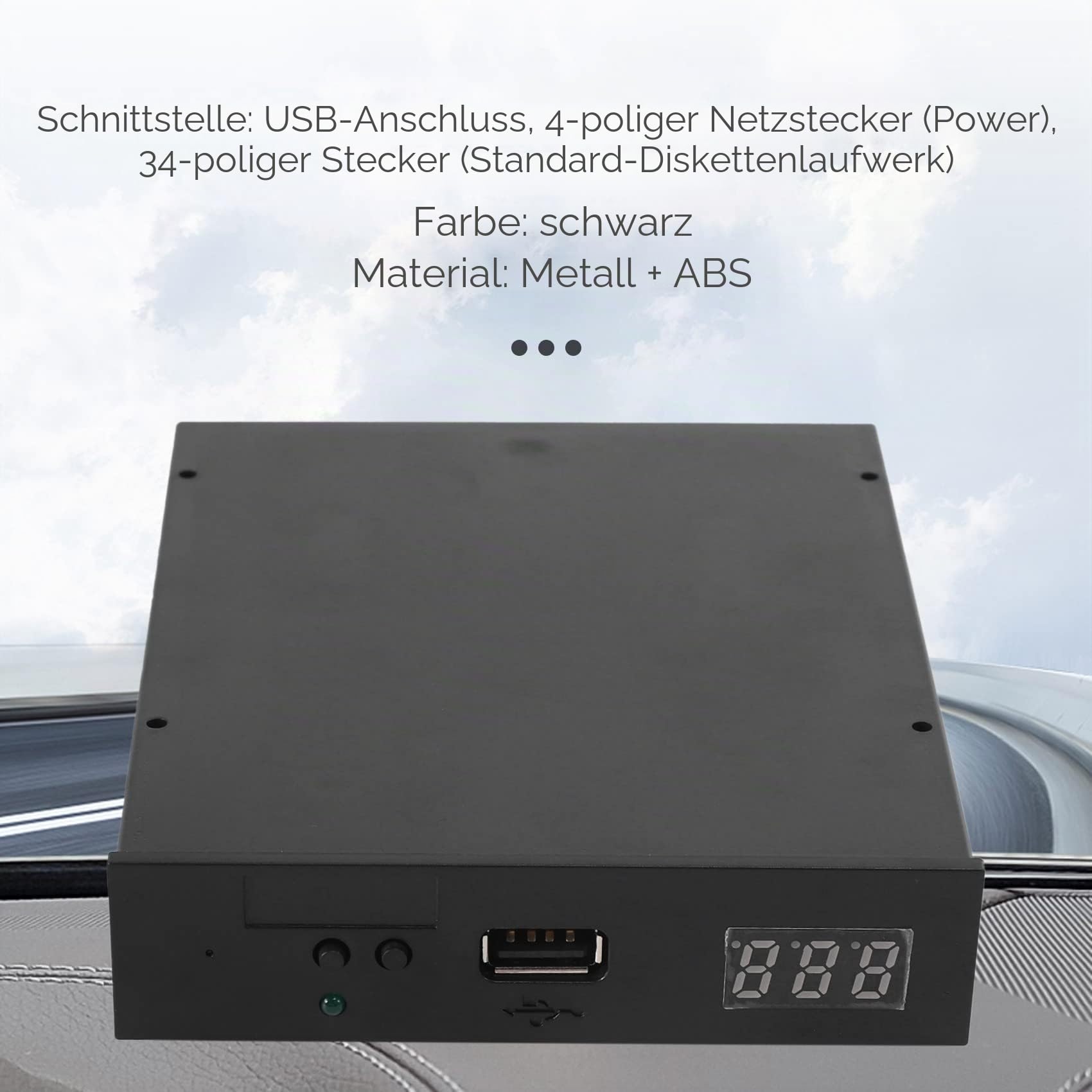 Version Sfr1M44-U100K Schwarz 3.5 1.44 Mb USB Ssd Diskettenlaufwerk Emulator Für Korg Elektronische Tastatur Gotek