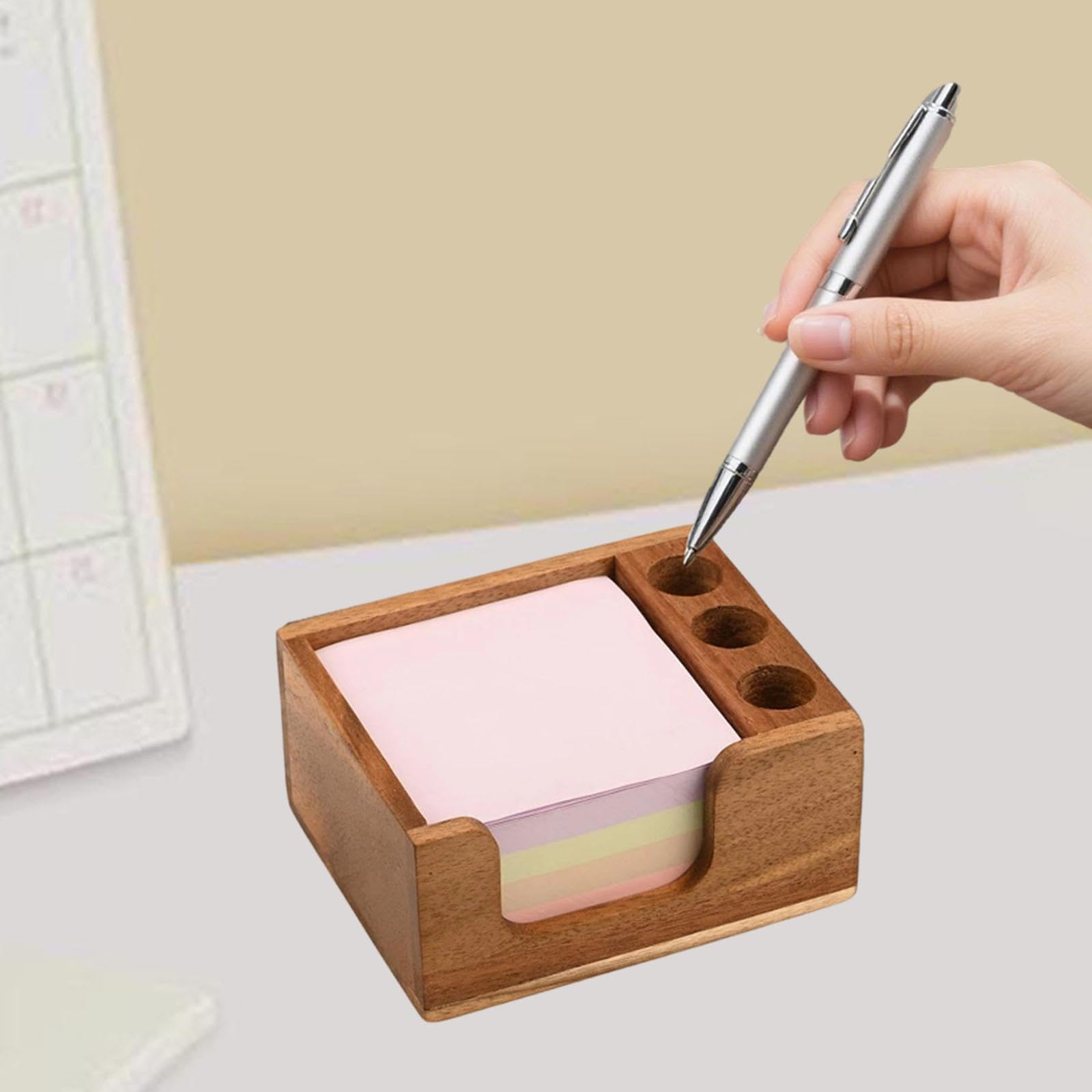 Haftnotizhalter Aus Holz, Organizer, Notizblockhalter für Schule