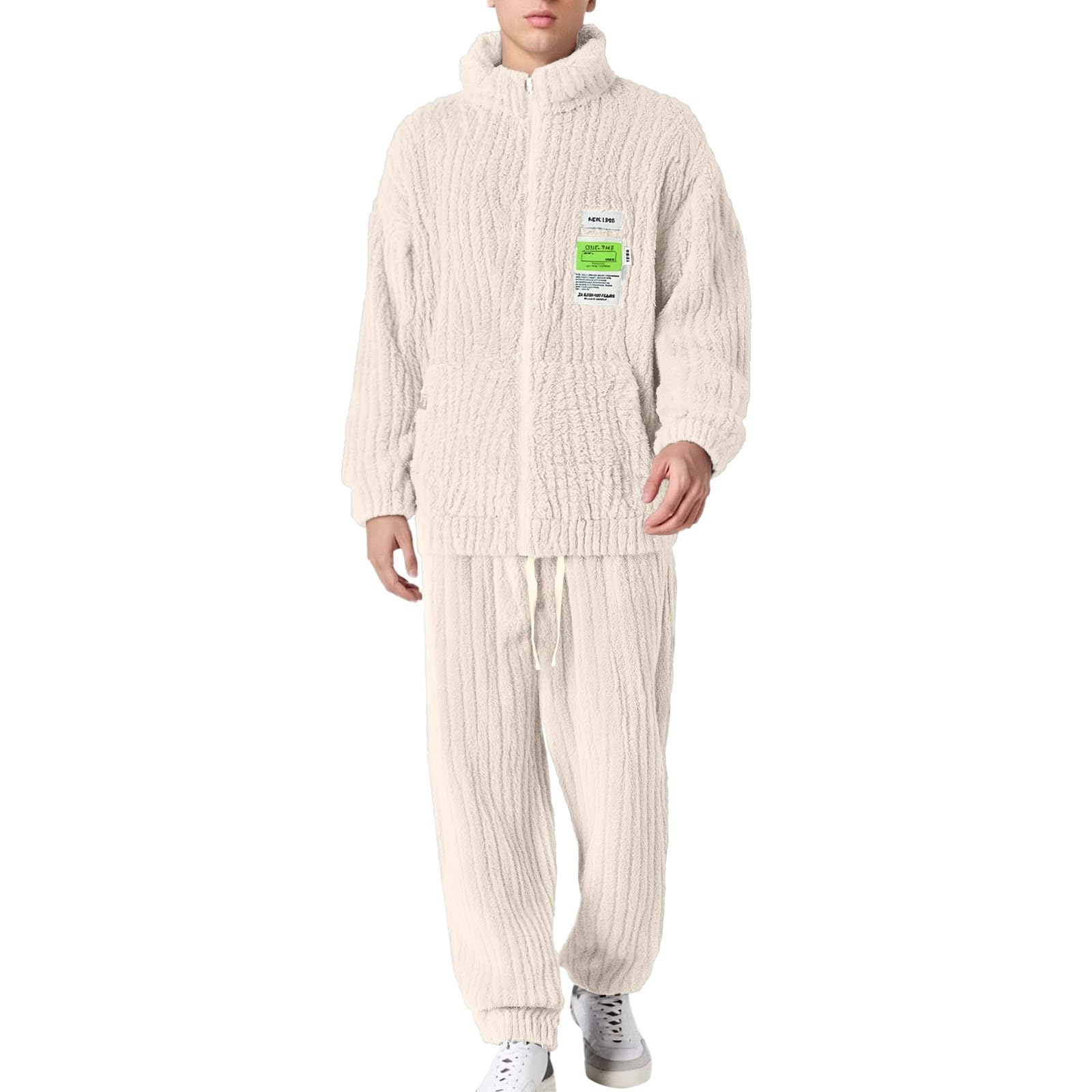 Herren Schlafanzug Frühling Und Autumn Sleepwear Set Trocknend Kuschelig Hausmantel Bequeme Atmungsaktiv Langarmshirt Schlafanzughose bergangszeit berall Teenager Jungen