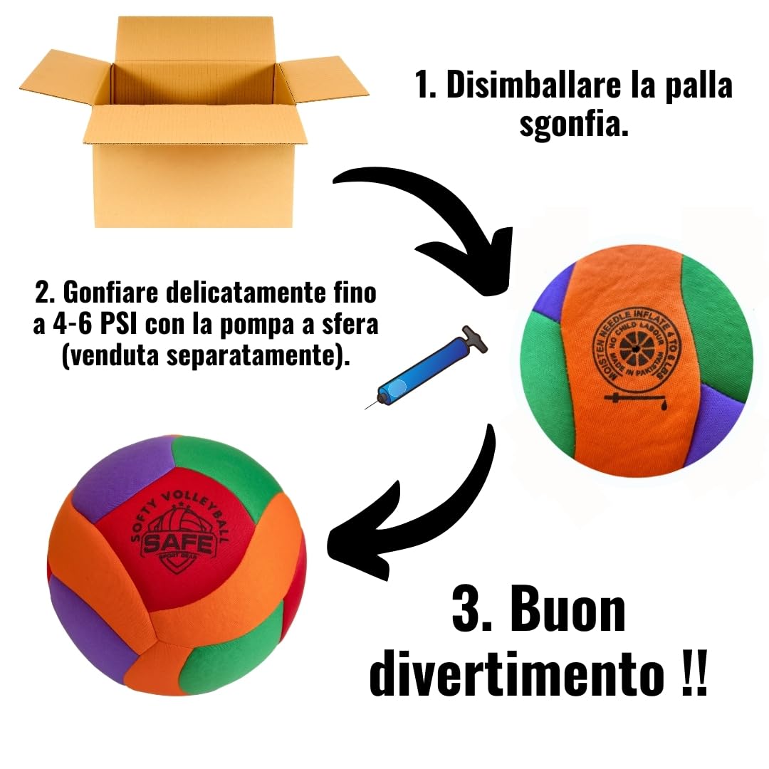 Softy Volleyball - Super Morbido, Progettato per un Gioco Senza Dolore - Fantastico Pallone da Pallavolo Indoor per Bambini con Sensazione e Rimbalzo Realistici