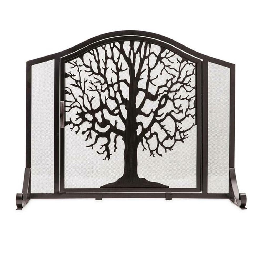 fireplace cover Beautiful Fireplace Door Screen Partition Home Fireproof Guardrail Tree Shaped
