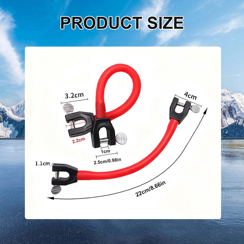 Skispitzenverbinder Kinder,Skitrainingshilfe Skispitzen,Snowboard Spitze Clips,Elastische Skispitzen Verbindung,Perfect für Anfänger