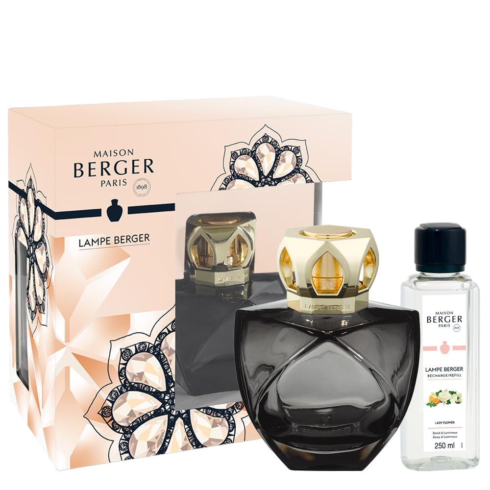Maison Berger - Paquete de Regalo de lámpara de eternidad Negra Berger