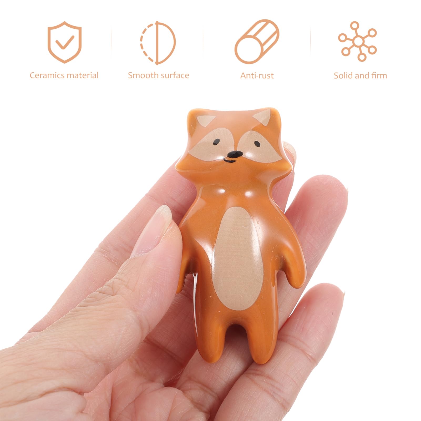 Gadpiparty Pomos De Animales Para Armario 8 Piezas Tiradores Decorativos Para Cajones Pomos De Cerámica Para Puertas De Armarios Para Guardería
