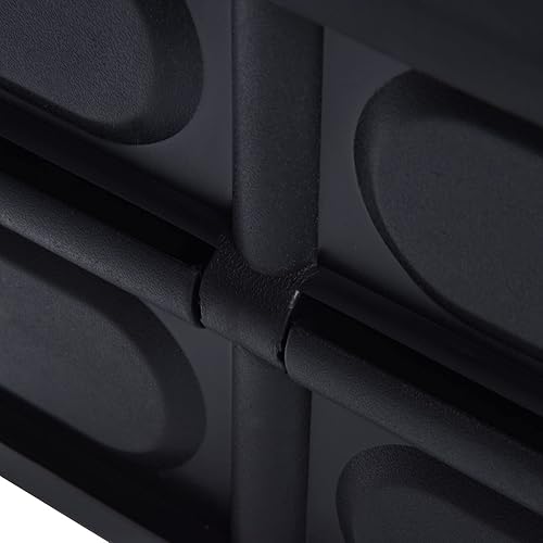 Miniatura 9 de Oumefar Cajas plegables organizador de plástico con esquinas lisas fáciles de ahorrar espacio con tapas de madera para juguete