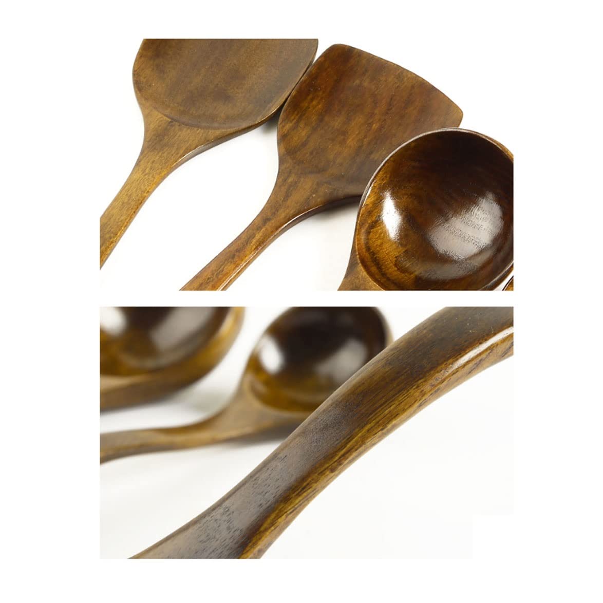 Kochlöffel Spatel Küche Holz Werkzeuge & Gadgets Kochutensilien 5 Stück Sets