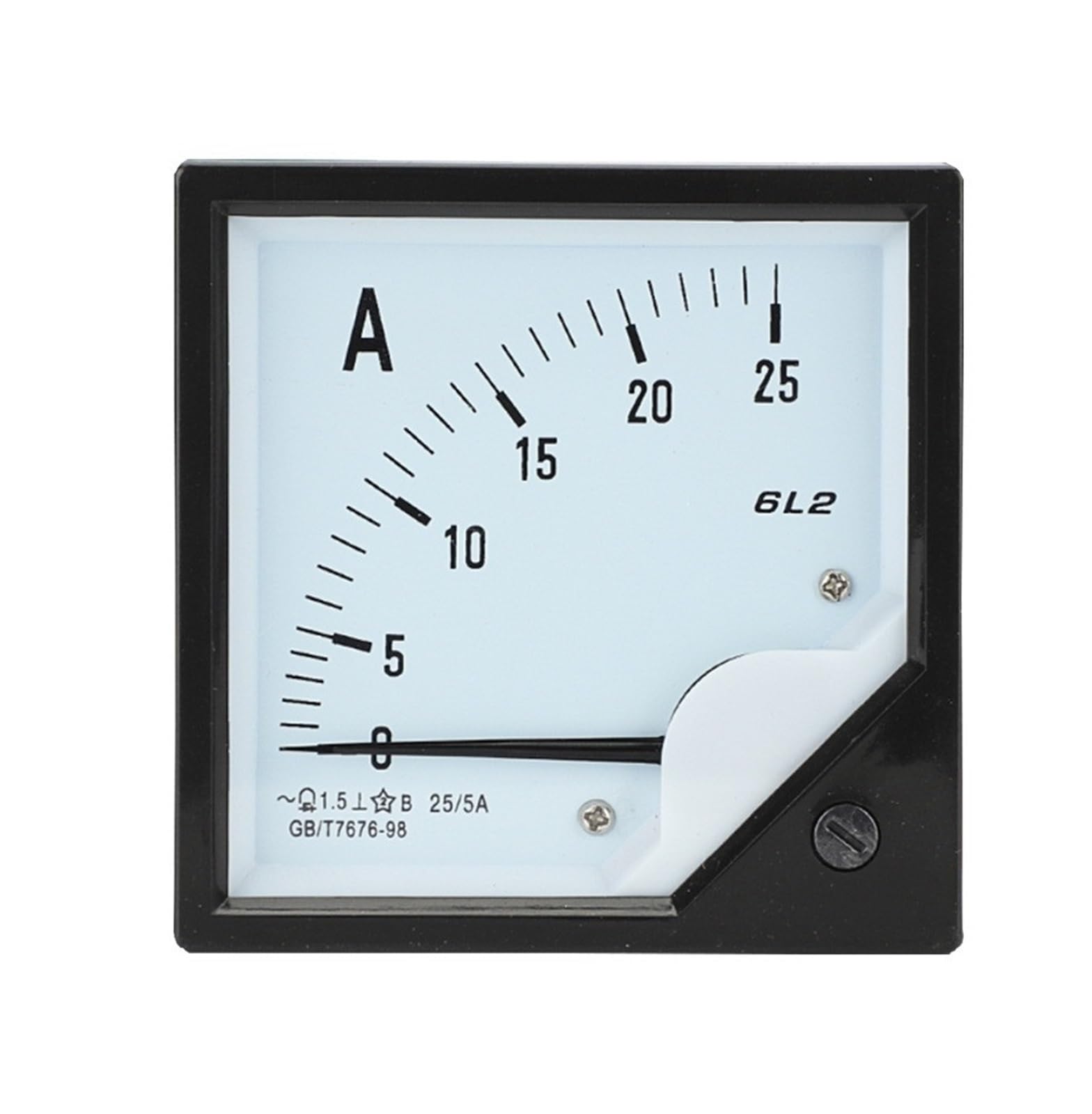 Ampèremètre AC 6L2 500A 80x80 mm cadran de mesure de courant pour armoire électrique