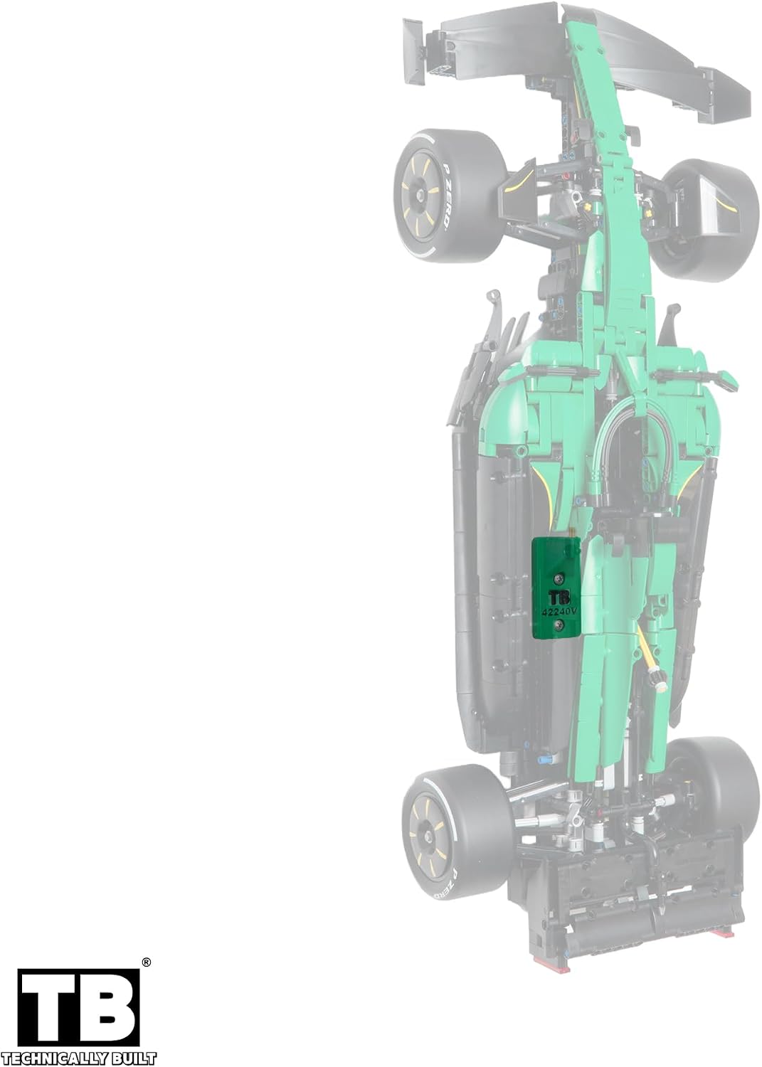 Vertical Wall Mount Compatible with Lego Technic Aston Martin Aramco AMR25 F1 Car-42240 | Wall Mount ONLY (Car NOT Included)