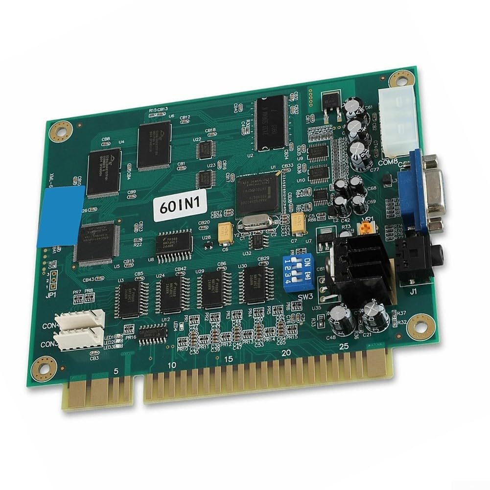 Classico videogioco arcade 60 in 1 PCB Jamma Board uscita CGA/VGA | Schermo verticale, supporta case upright e cocktail, alimentatore arcade standard