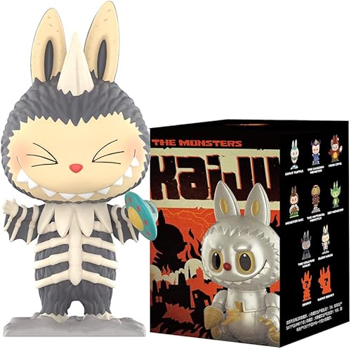 POP MART Figuras de caja ciega de The Monsters Kaiju, caja de juguetes de diseño aleatorio para decoración moderna del hogar, juego de juguetes