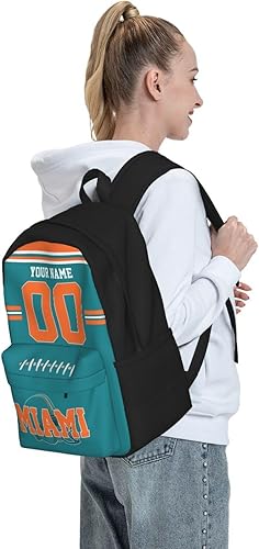 Miniatura 7 de Mochila personalizada para hombres y mujeres, mochilas personalizadas con nombre y número, mochila informal personalizada, Miami , Mochilas Daypack